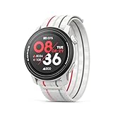 COROS PACE 3 Sportuhr GPS, leicht und komfortabel, 17 Tage Batterielaufzeit, Dual-Frequency GPS, Herzfrequenz, Navigation, Schlaftracking, Laufen, Radfahren und Skifahren (Weißes Nylon)