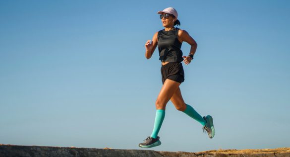 Kompressionsstrümpfe beim Laufen