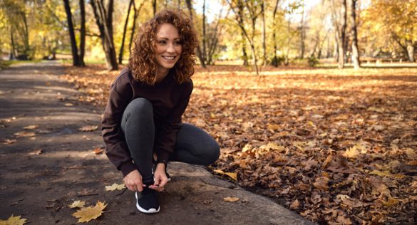 Joggen bei Wind