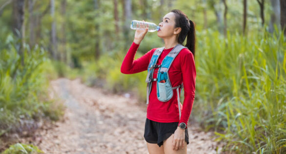 Trinkrucksack beim Laufen